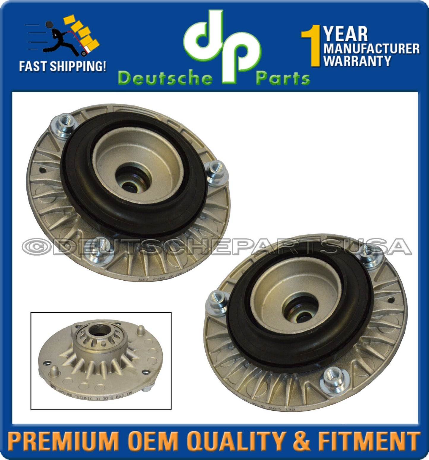 Front Strut Mount Bearing Bearings fr BMW F30 F22 F32 F34 F36 31306880438 SET 4