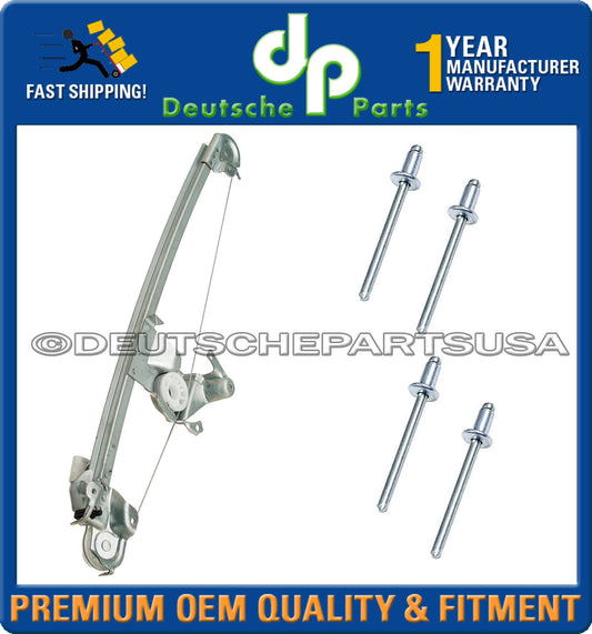 MERCEDES W210 E320 E430 REAR LEFT WINDOW REGULATOR 2107301546 + RIVET PIN SET