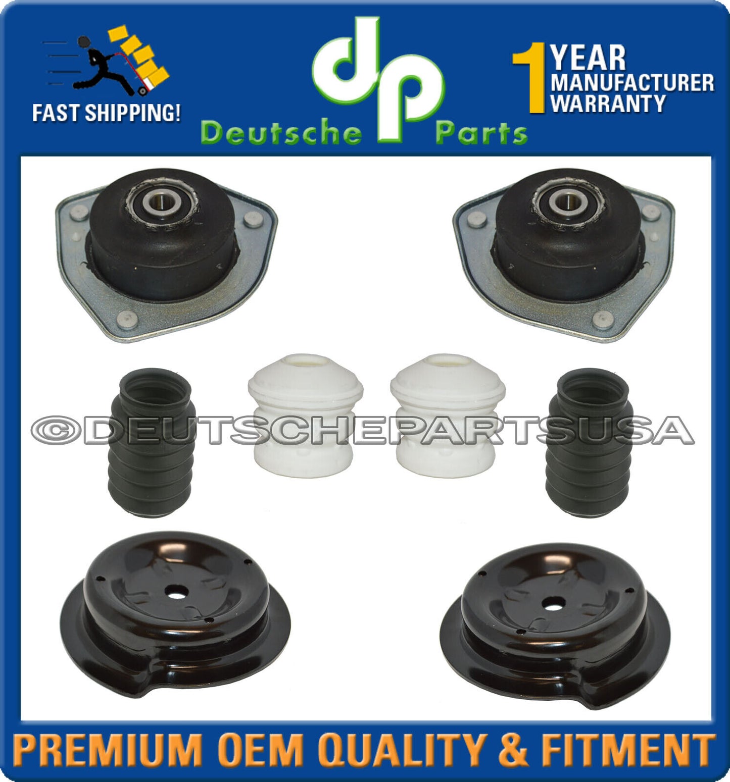 MINI R56 R57 FRONT SHOCK STRUT TOP MOUNT MOUNTS MOUNTING BEARING SUSPENSION KIT