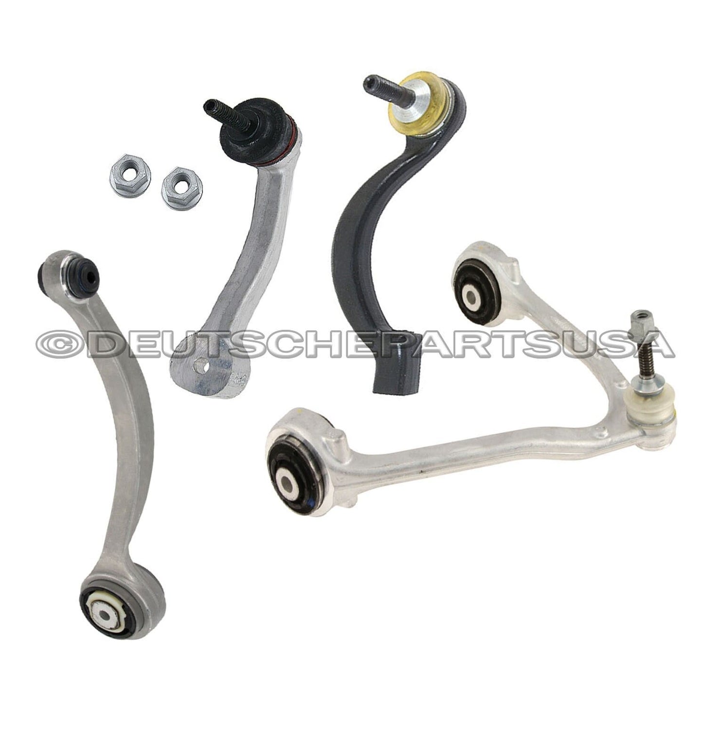 JAGUAR UPPER + LOWER CONTROL ARM BALL JOINT BUSHING Tie Rod Sway Bar Kit 4 RIGHT