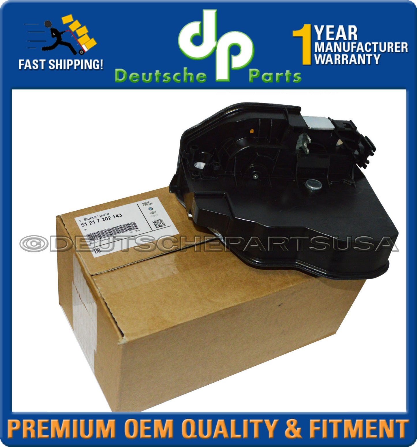 GENUINE BMW FRONT LEFT Door Power Lock Motor Electric Latch Actuator 51217202143