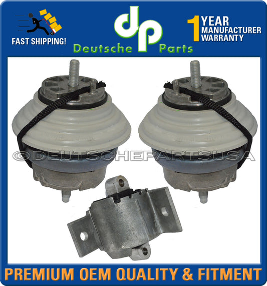 Jaguar XF XJ 3.0 Engine Motor Mount Trans Mount Mounts L + R  C2D16622 Set of 3