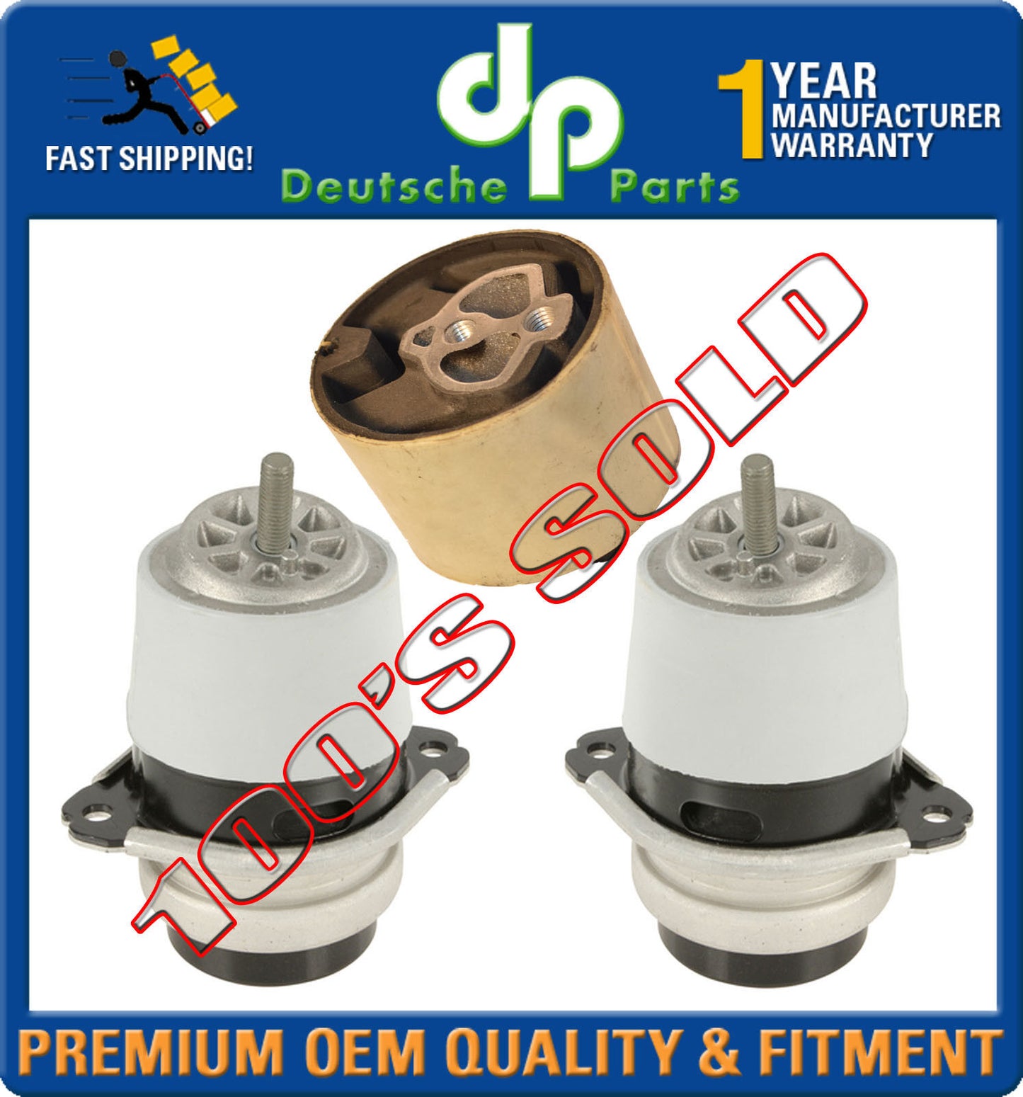 PORSCHE CAYENNE 3.2 3.6 V6 Engine Motor Transmission Mount Mounts LH + RH SET 3