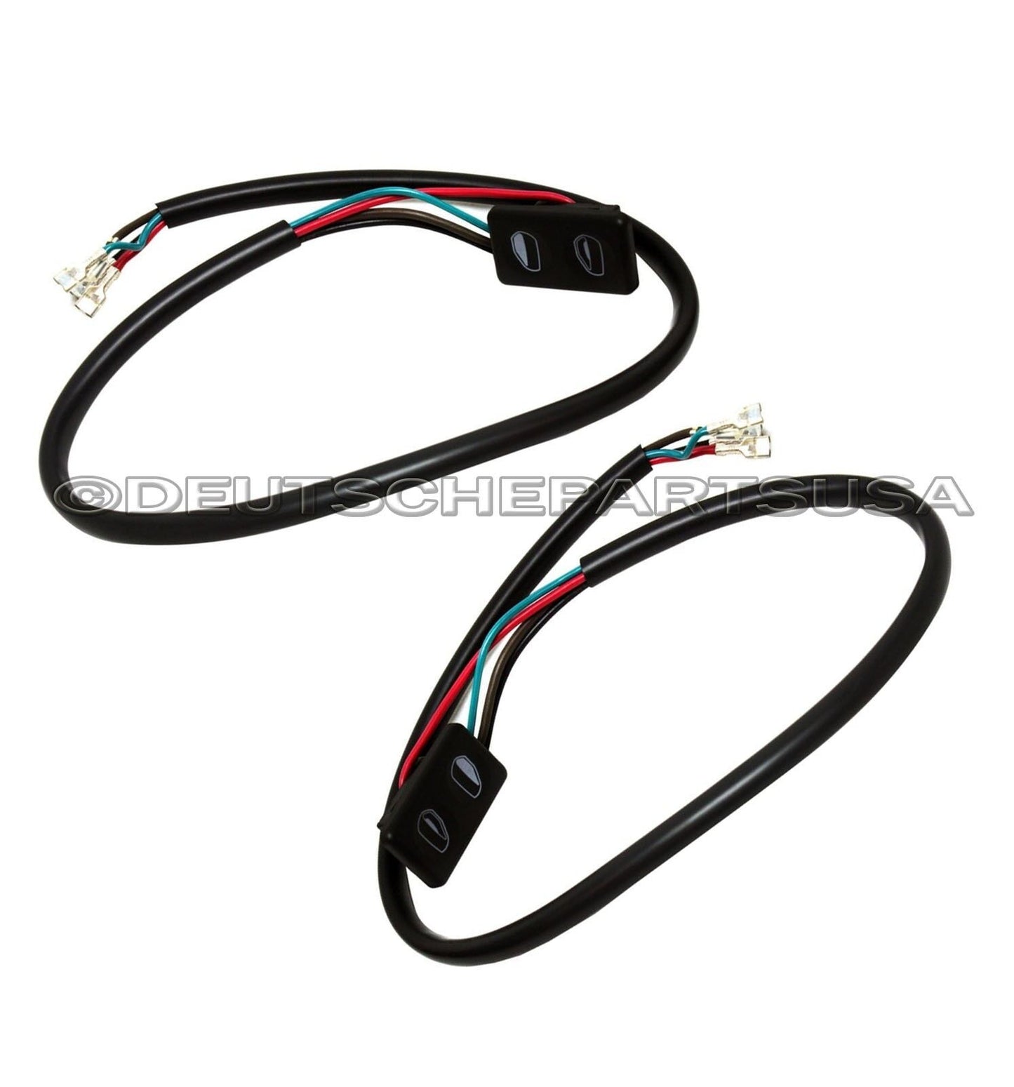 PORSCHE 928 S S4 S2 POWER WINDOW DOOR TIP SWITCH 92861312305 LEFT + RIGHT SET 2