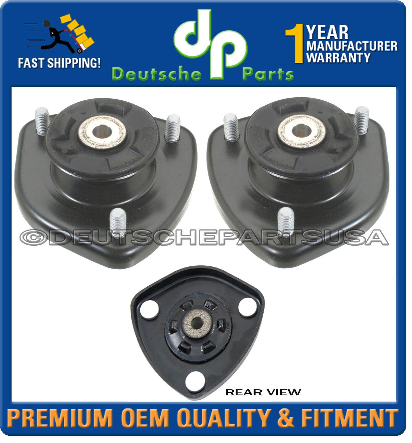 REAR STRUT SHOCK MOUNT MOUNTS 2 SET 33526773669 for BMW E53 X5 3.0i 4.4i 4.6 4.8