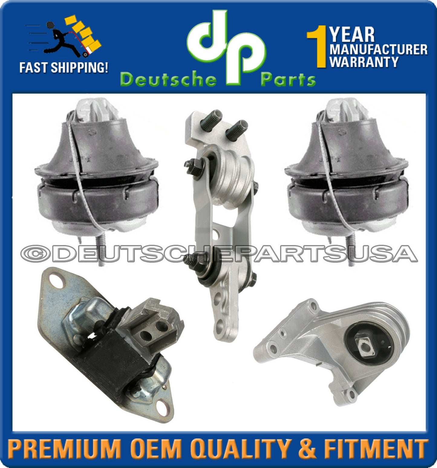 VOLVO S60 V70 XC70 XC90 MOTOR + SUBFRAME MOUNT TORQUE ROD STABILIZER BRACKET KIT