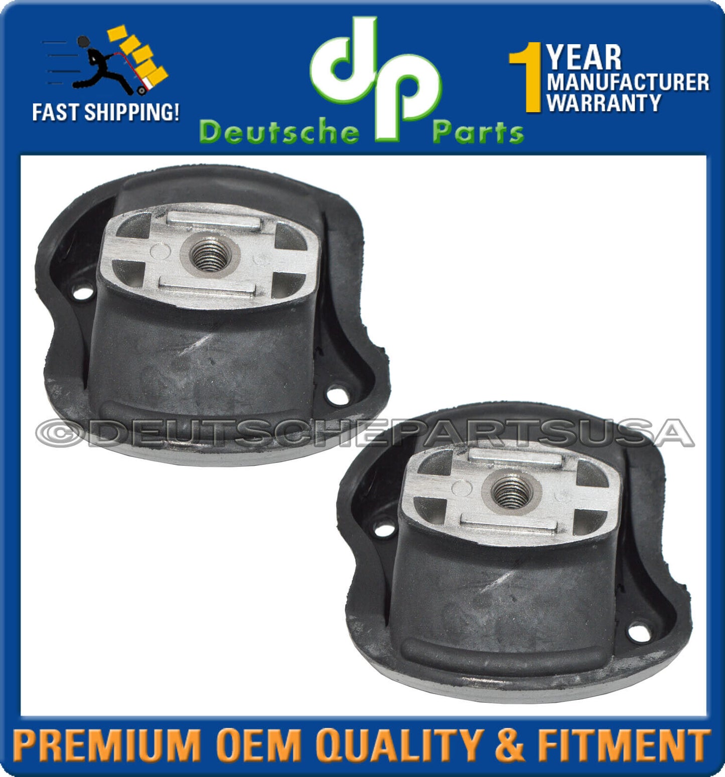 Mercedes R107 450SL 450SLC Engine Motor Mount Mounts 1072411013 1072411113 SET