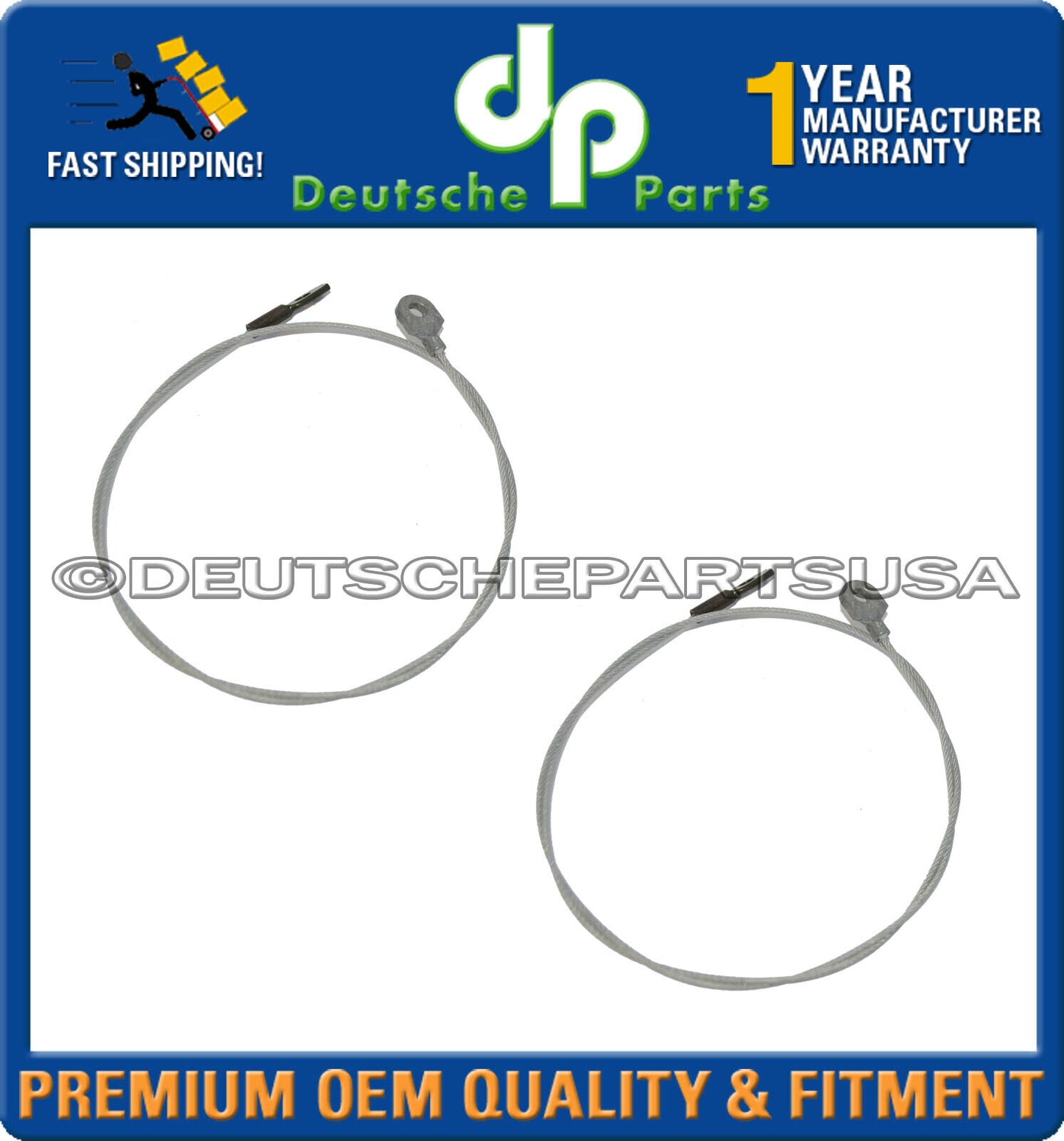 PORSCHE Boxster Convertible Top Cable -Motor to Transmission + Tension Cable Set