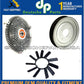 MERCEDES-BENZ W201 VISCOUS ENGINE COOLING FAN CLUTCH + FAN BLADE + PULLEY KIT 3