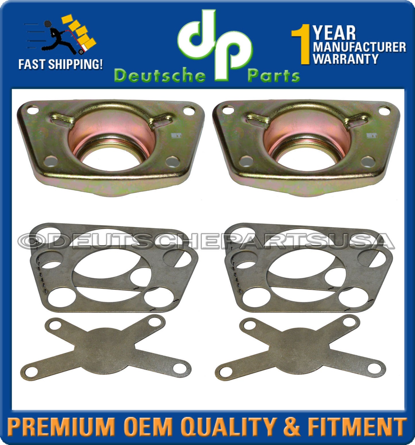 Porsche 911 Cover Plate Strengthening KIT fr Rear Torsion Bar Spring Mount Set 8