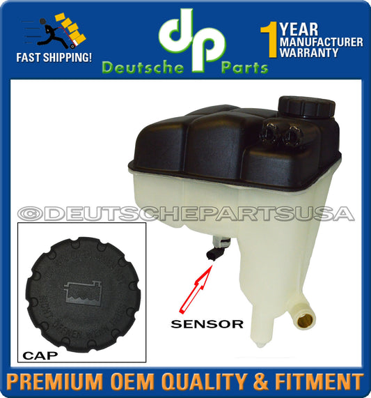 Mercedes-Benz R230 SL Coolant Expansion Tank + Cap + Sensor 2305000149 Set