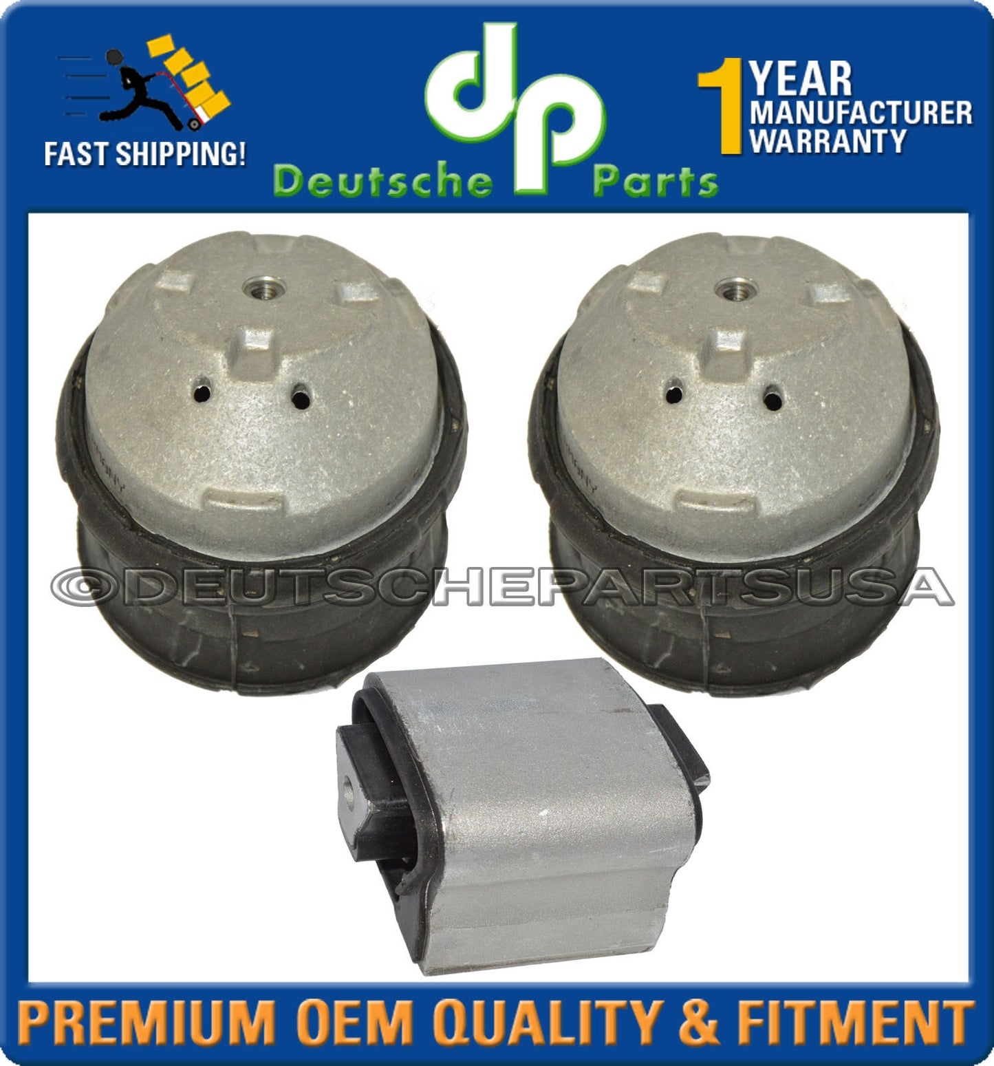 Mercedes E550 4MATIC W211 HYDRO Engine Motor Transmission Mount Mounts LR SET 3