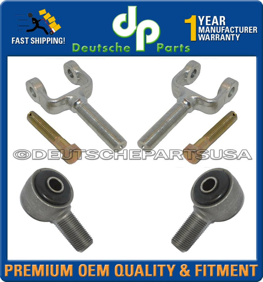 Porsche 911 912 914 Steering Tie Rod Ends Forks Bolts Front LH + RH Set of 6
