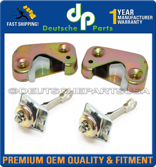 PORSCHE 911 912 DOOR Check STRIKER STRIKE PLATES 1965-1967 LEFT RIGHT SET 4