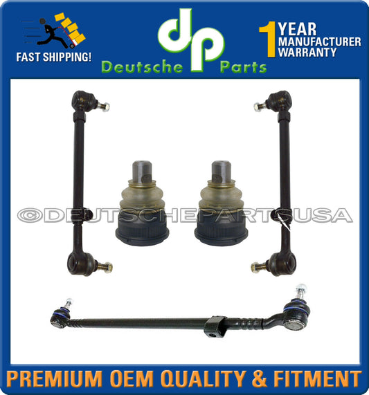 MERCEDES W124 Center Drag Link TIE ROD RODS Ball Joint E320 E200 300E 300D Set 5