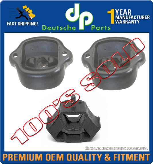 MERCEDES BENZ W123 300 240 D CD TD MOTOR ENGINE MOUNT TRANSMISSION MOUNTS SET 3
