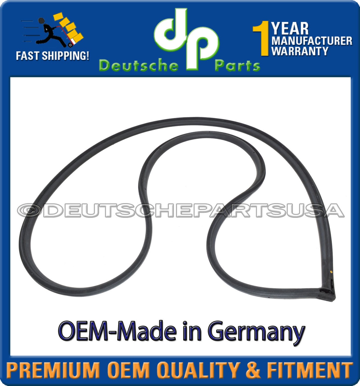 Porsche 911 Right Door Seal 964 531 096 00 96453109600 OEM-Made in Germany