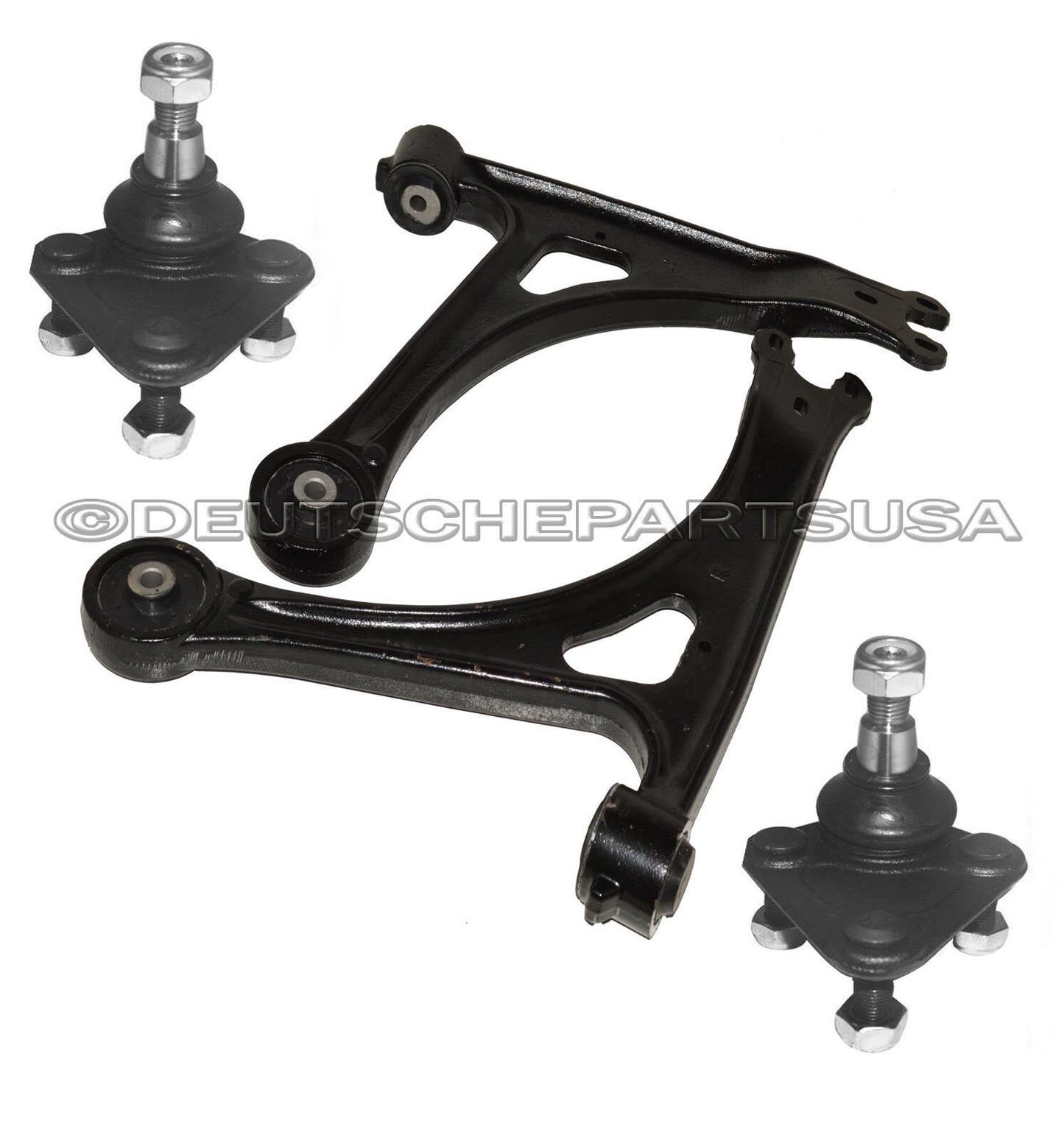 AUDI TT & QUATTRO R32 FRONT CONTROL ARM ARMS ASSEMBLY BALL JOINTS BUSHING SET 4
