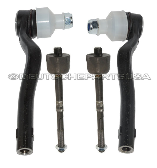 FRONT inner + Outer Steering Tie Rod Rods LEFT + RIGHT for MERCEDES GLK SET 4