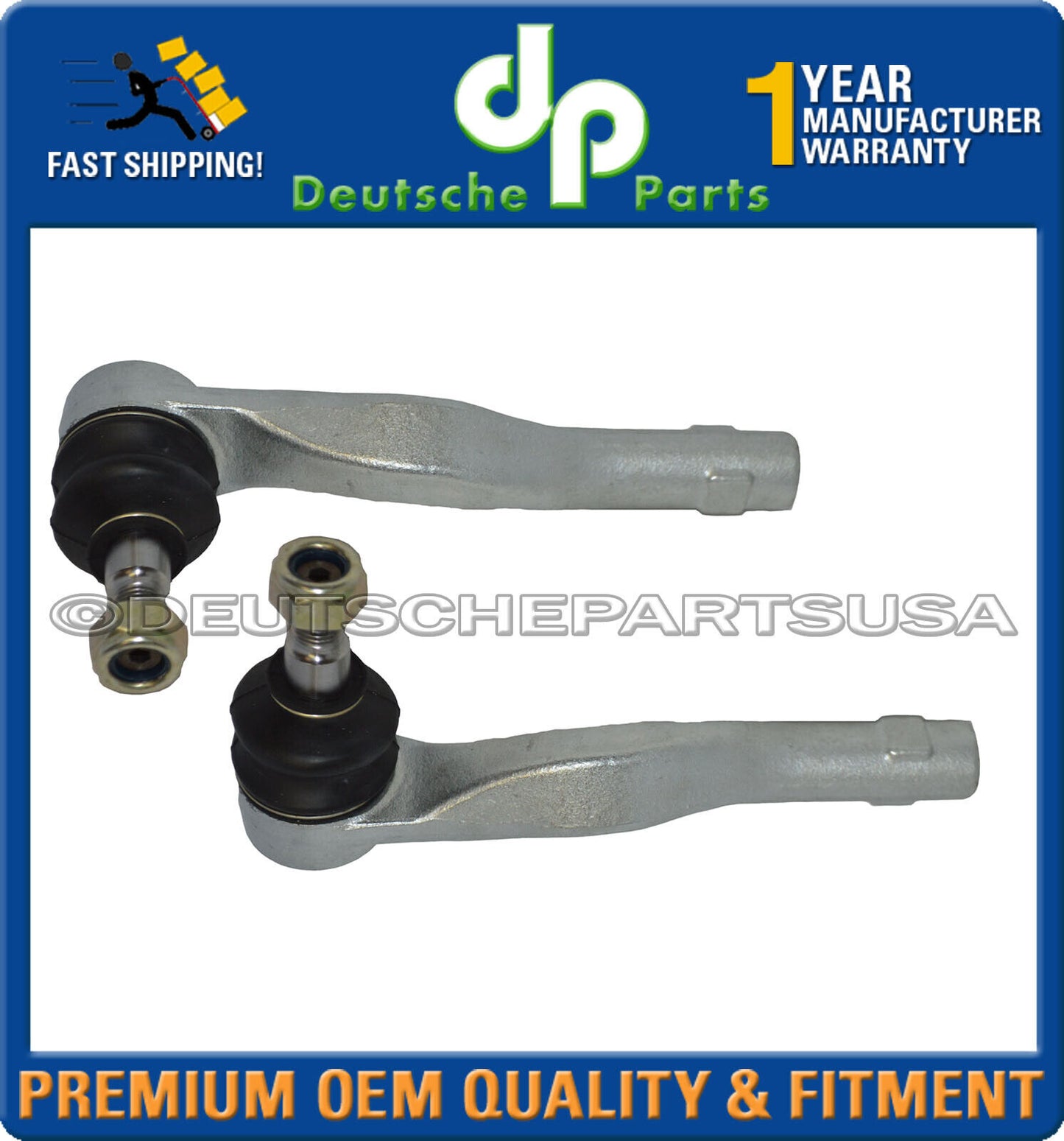 For Mercedes W204 W207 C-Class 4Matic Inner & Outer Tie Rod Ends Set of 4