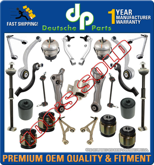 FRONT + REAR CONTROL ARMS BALL JOINTS ENGINE MOUNT SUSPENSION KIT JAGUAR XJ8 XJR