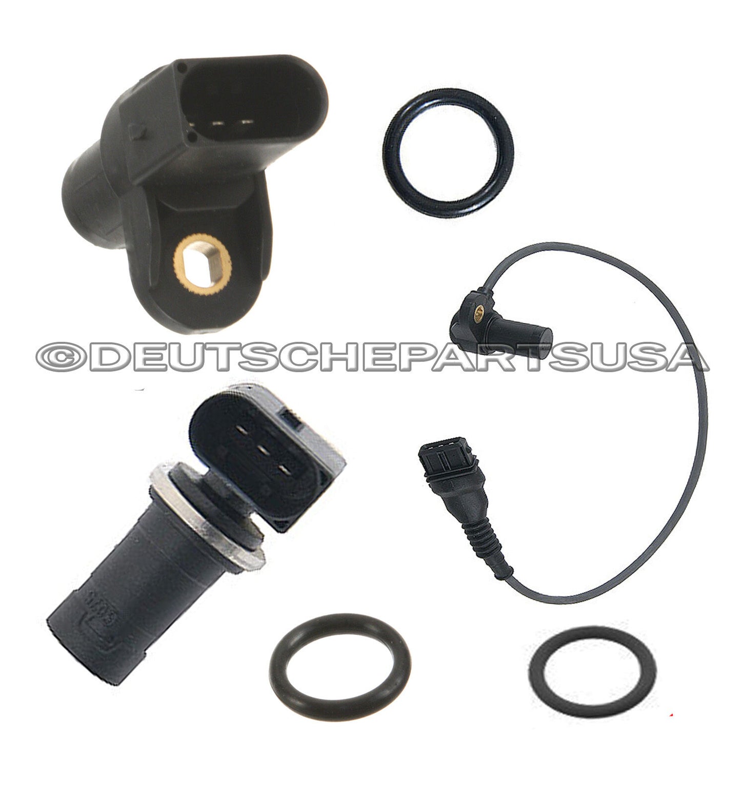 INTAKE + EXHAUST CAM CAMSHAFT + CRANK POSITION SENSORS - 6 for BMW E46 E39 X3 X5