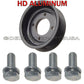 ALUMINUM WATER PUMP PULLEY 11511736910 for BMW E34 E32 +INSTALLATION BOLTS SET 5