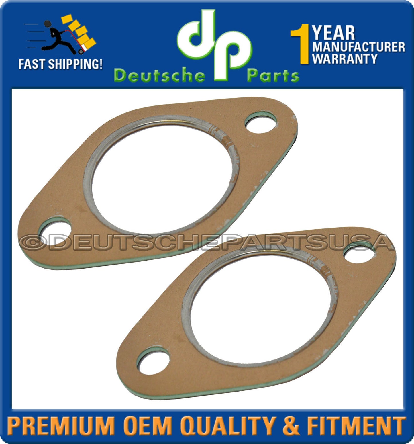 Porsche 911 914 Exhaust Muffler Gasket 90111119300 901 111 193 00 Set of 2