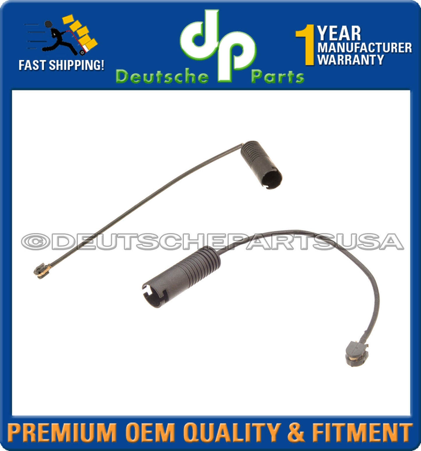 FRONT+REAR BRAKE PAD WEAR SENSORS 34351181823+34351181825 fr BMW E31 850ci 840ci