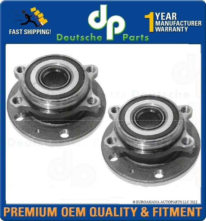 Audi A3 VW Eos Golf Jetta Rabbit FRONT Wheel HUB HUBS Bearing 1T0 498 621 SET 2