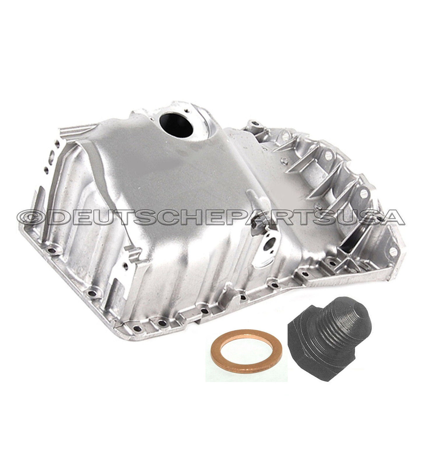 VW PASSAT AUDI A4 ENGINE OIL PAN W/OIL LEVEL SENSOR HOLE DRAIN PLUG 06B103601CA