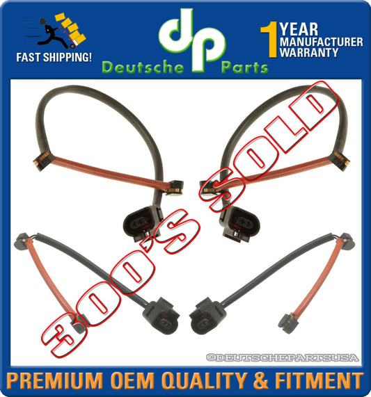PORSCHE CAYENNE FRONT REAR BRAKE PAD WEAR SENSOR SENSORS INDICATOR SET 4