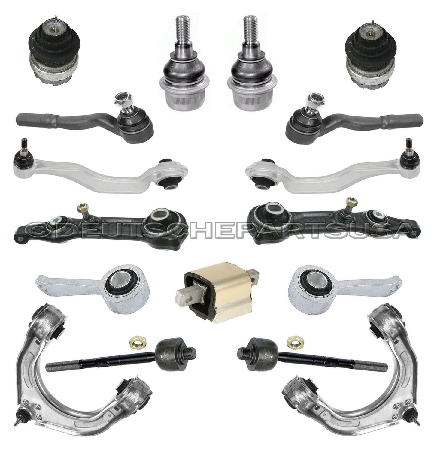 Mercedes W211 E280 Control Arms Ball Joints ENGINE Motor MOUNTS SUSPENSION Kit