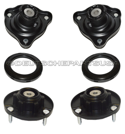 PORSCHE 996 C4 4S TURBO FRONT + REAR SHOCK STRUT MOUNT MOUNTS + BEARING SET 6