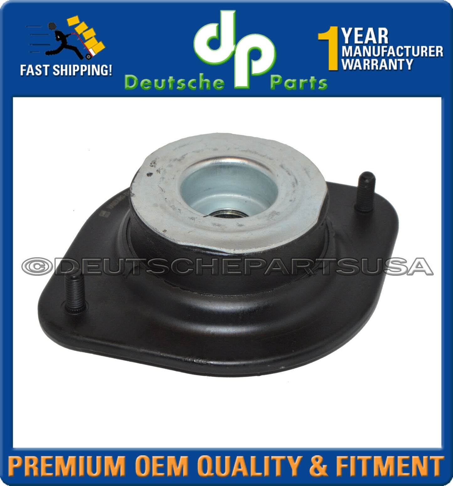 For VW Cabriolet Jetta Rabbit Upper Suspension Strut Mount L+R 171412329A Set 2