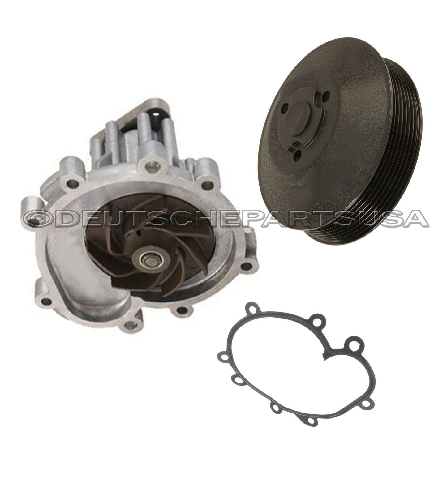 Porsche CAYENNE S TURBO 4.5 V8 Water Pump + Gasket + PULLEY 948 106 011 04 SET 3