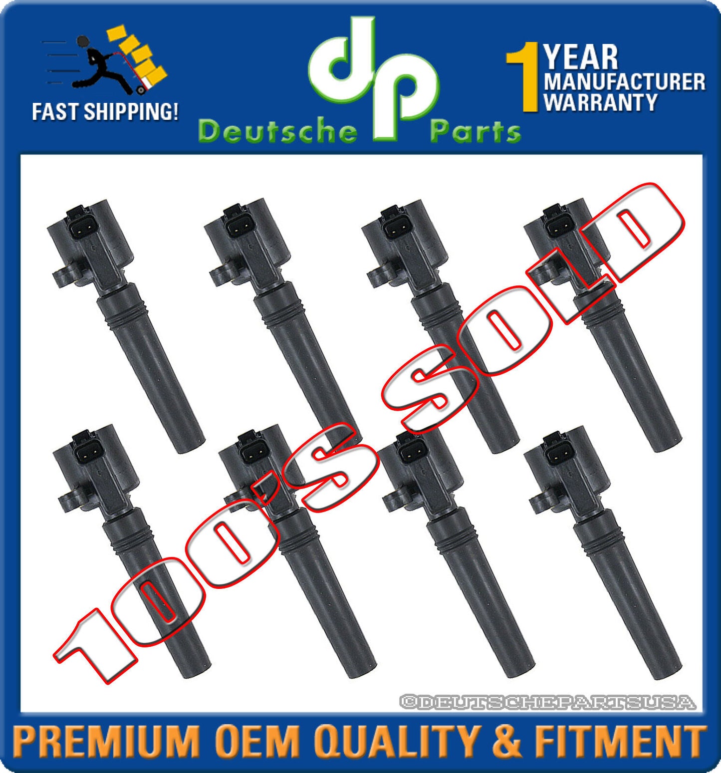 JAGUAR S-Type Vanden Plas 4.0 V8 IGNITION COIL COILS XR827823 XR8 27823 SET of 8
