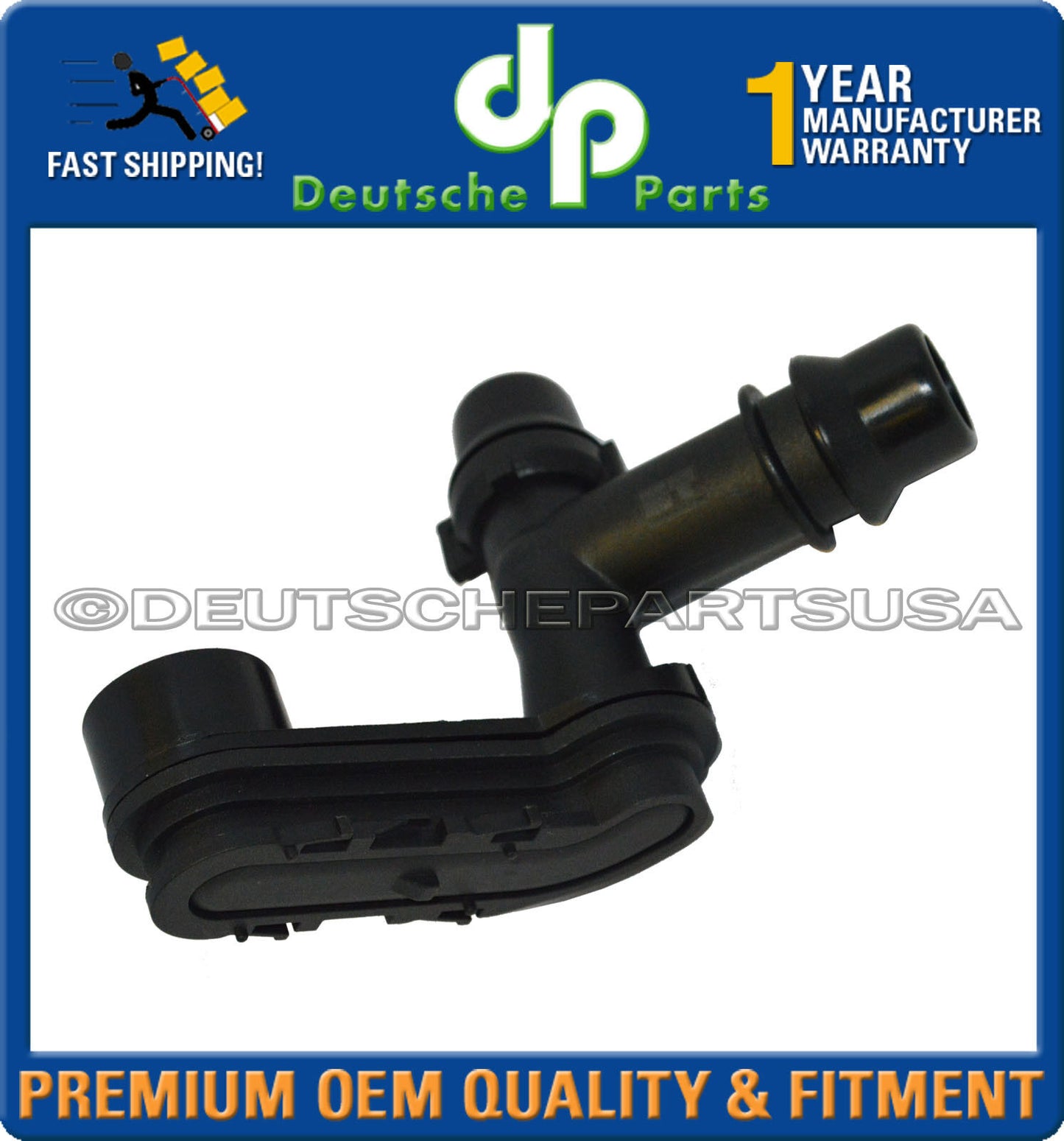 BMW E46 Water Hose 3-way Connector Pipe - Expansion Tank to Trans Oil Cooler