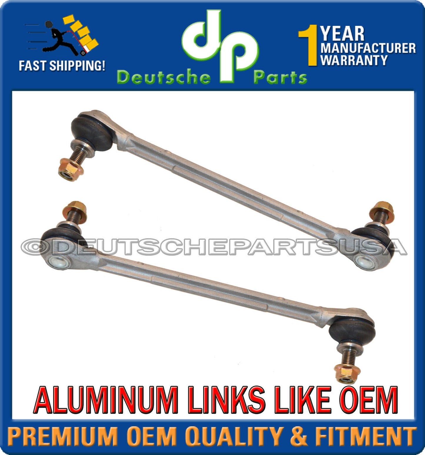 Mercedes W218 W212 4Matic Front Sway Bar Link Links 2123202689 2123202589 Set 2