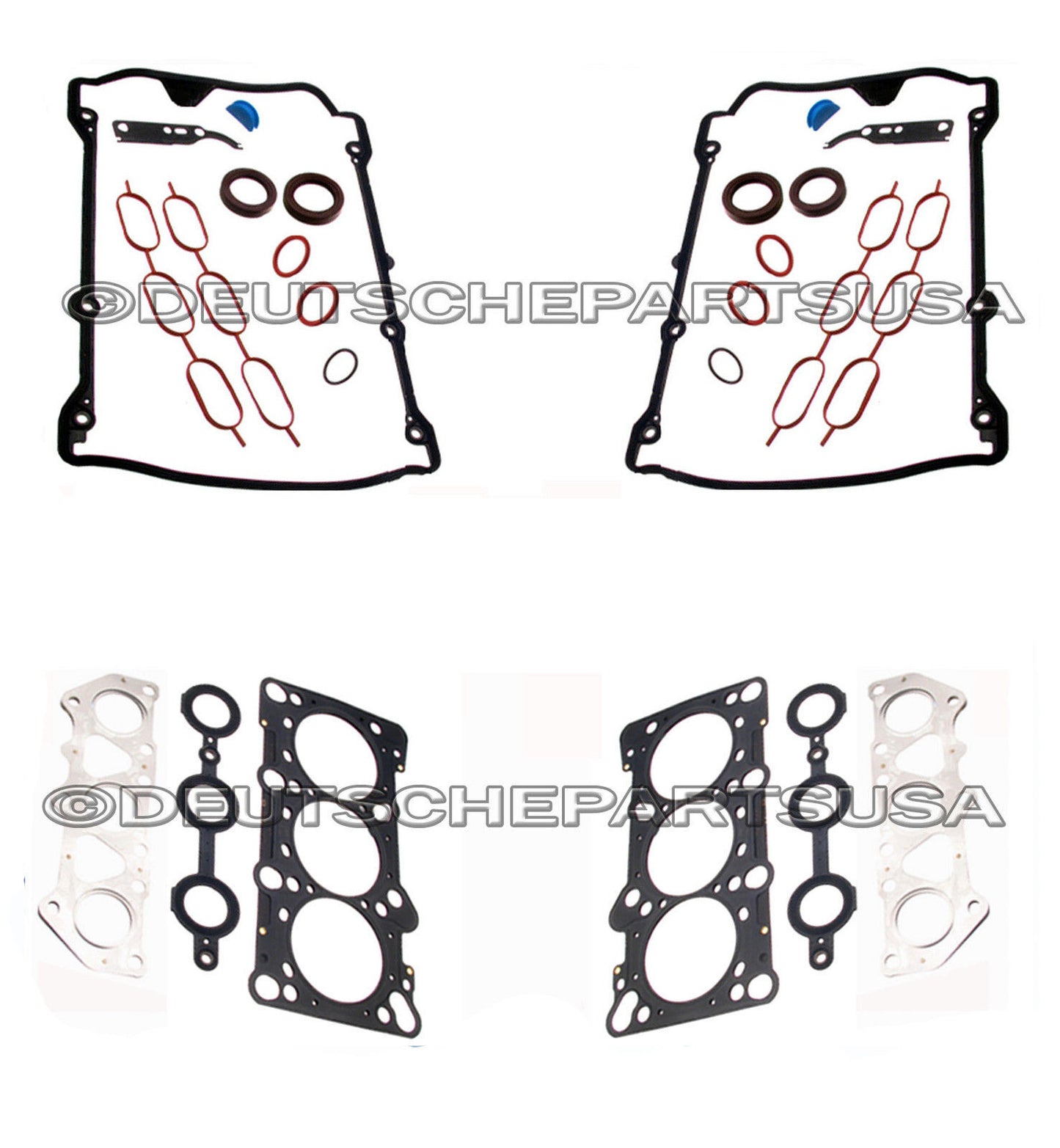 AUDI A4 A6 VW PASSAT CYLINDER HEAD GASKET SET LEFT + RIGHT 078 198 012F SET 2