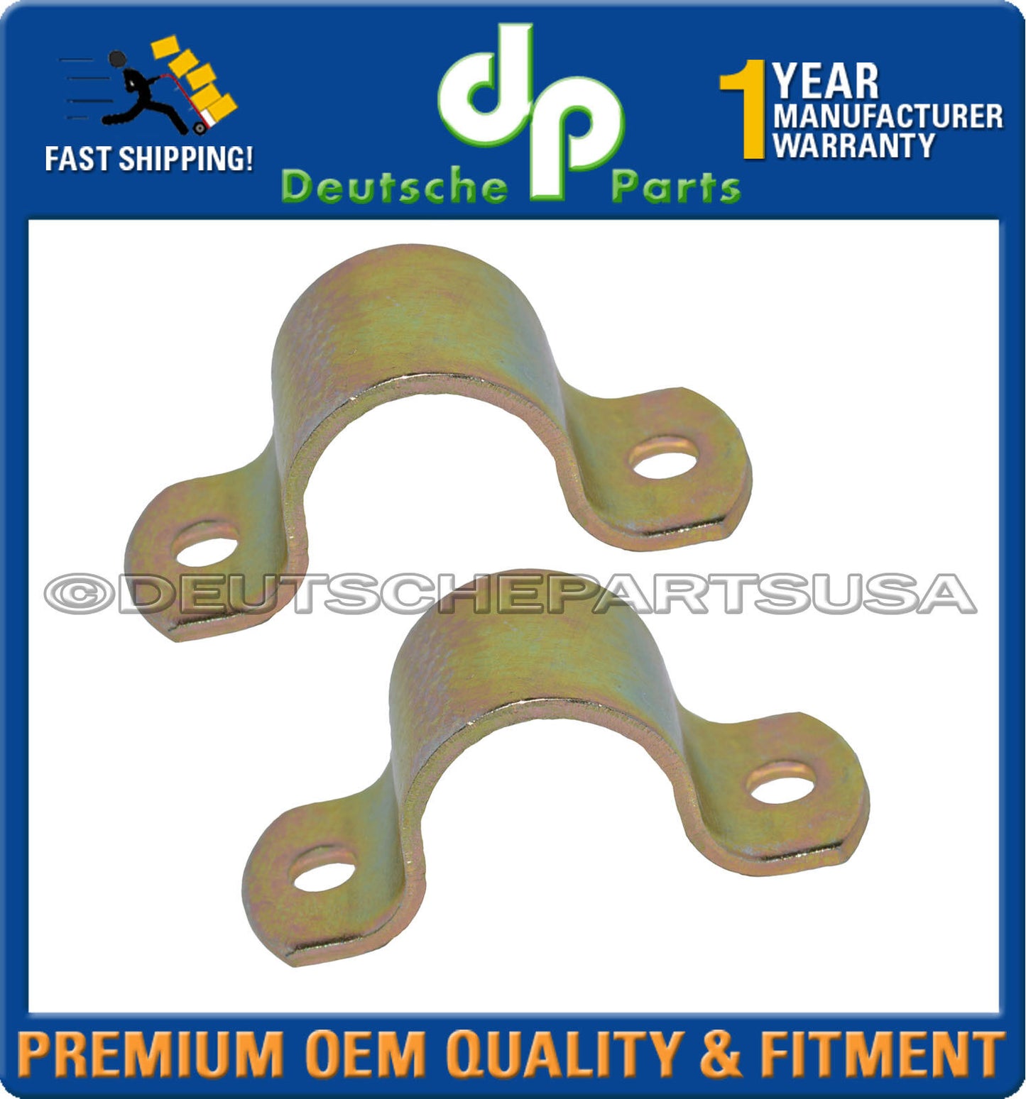Porsche 911 Rear Sway Bar Bracket + Retaining Bracket 91150118000GRV L+R Set 4