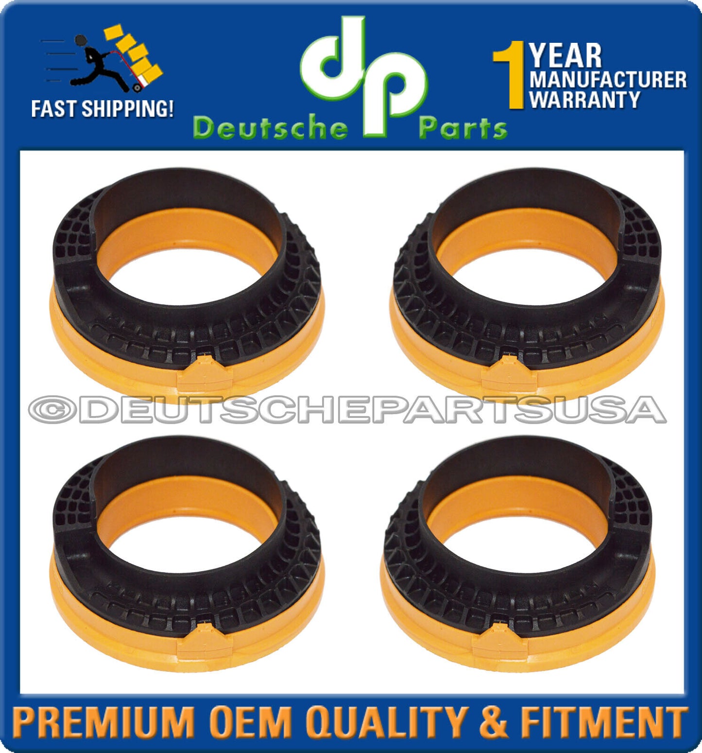 For Jaguar XF XFR Insulator-Spring Seat Upper C2Z15891 C2Z 15891 Set of 4
