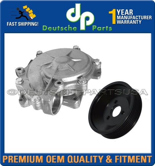 Water Pump + PULLEY + GASKET 05 06 07 08 09 10 11 for BMW E90 E91 316i 318i 320i