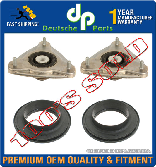 Porsche 911 996 986 987 Front Upper Strut Mount Mounts + Bearing Bearings Set 4