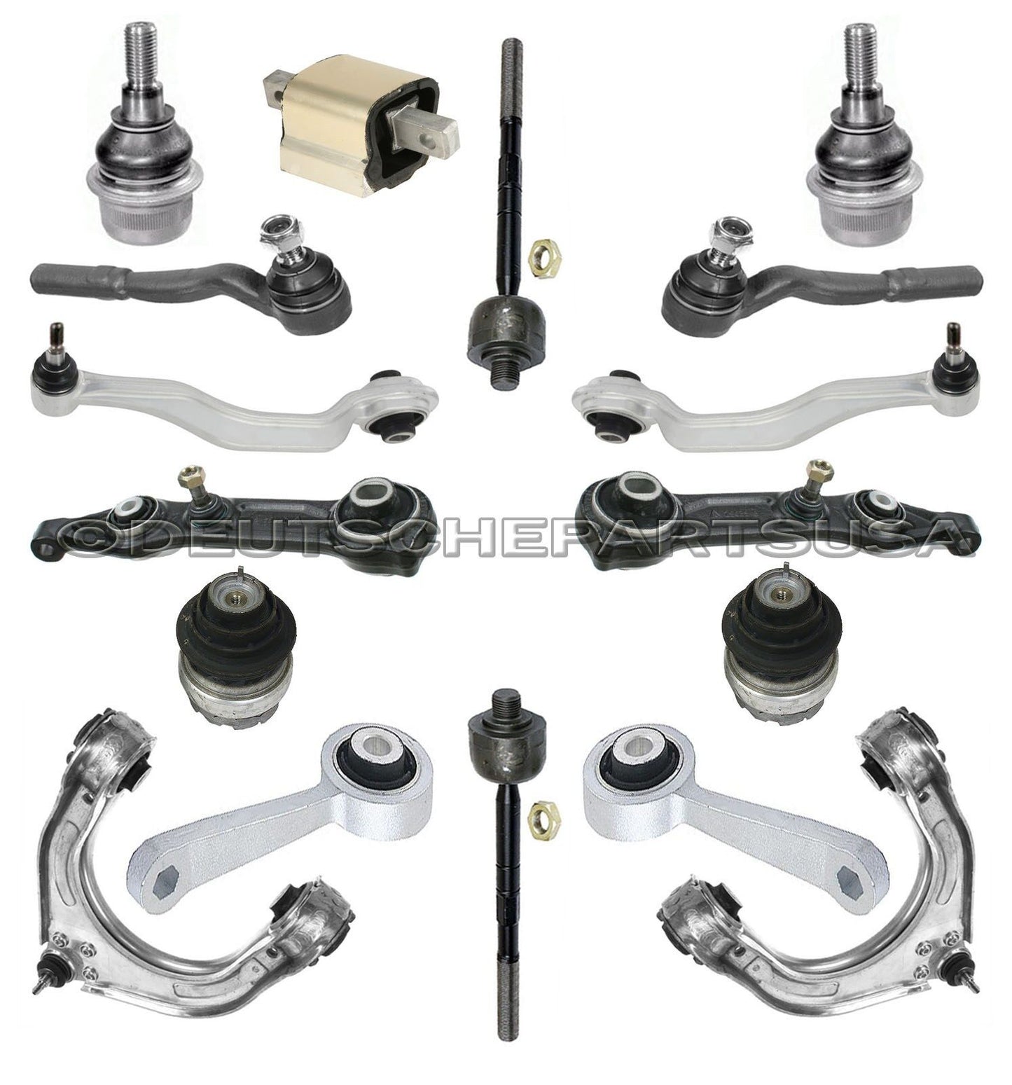 Mercedes W211 E320 Control Arms Ball Joints ENGINE TRANNY MOUNTS SUSPENSION Kit