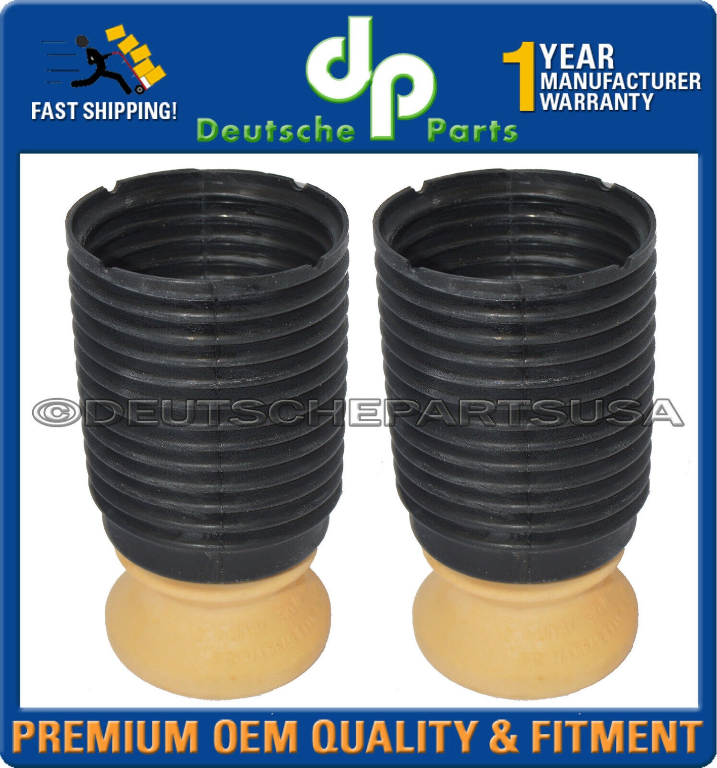 BMW F10 528i 535i 550i 650i Front Strut Bump Stop 31336789375 L+R Set 2