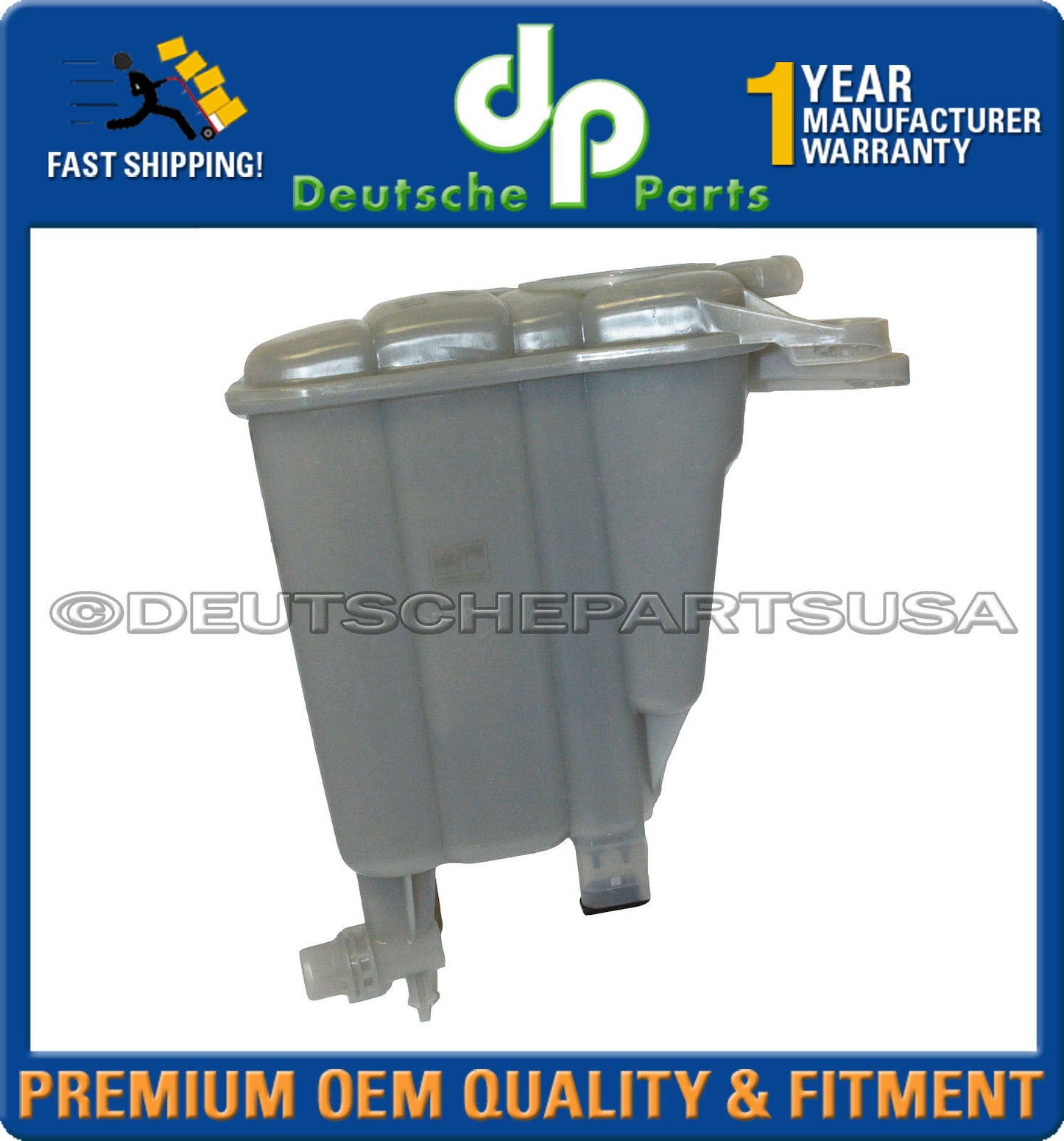 Audi A4 A5 Quattro Q5 S4 SQ5 Coolant Expansion Tank with Heat Shield  8K0121405N