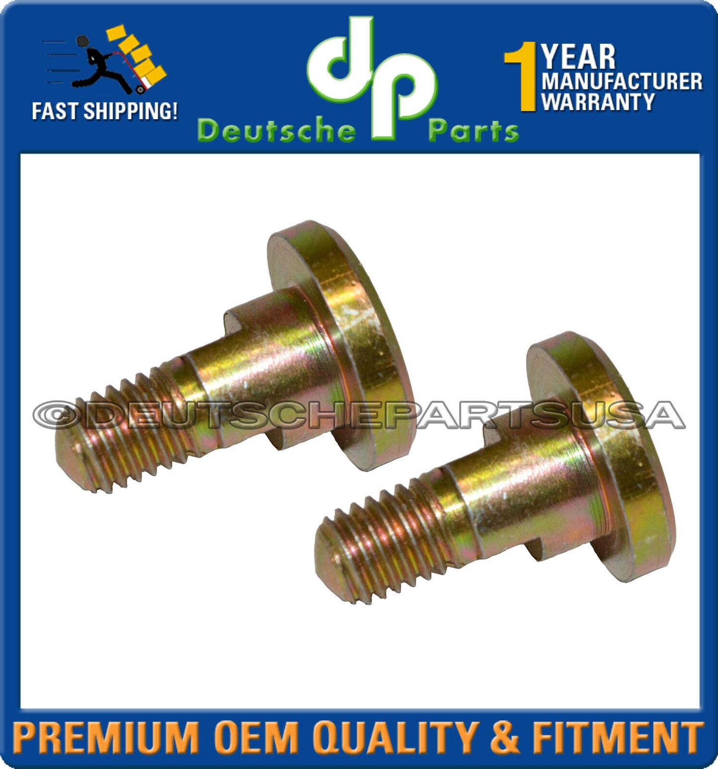 PORSCHE 911 912 930 Decklid Hinge Shoulder Bolt 901 512 471 20 Set of 2
