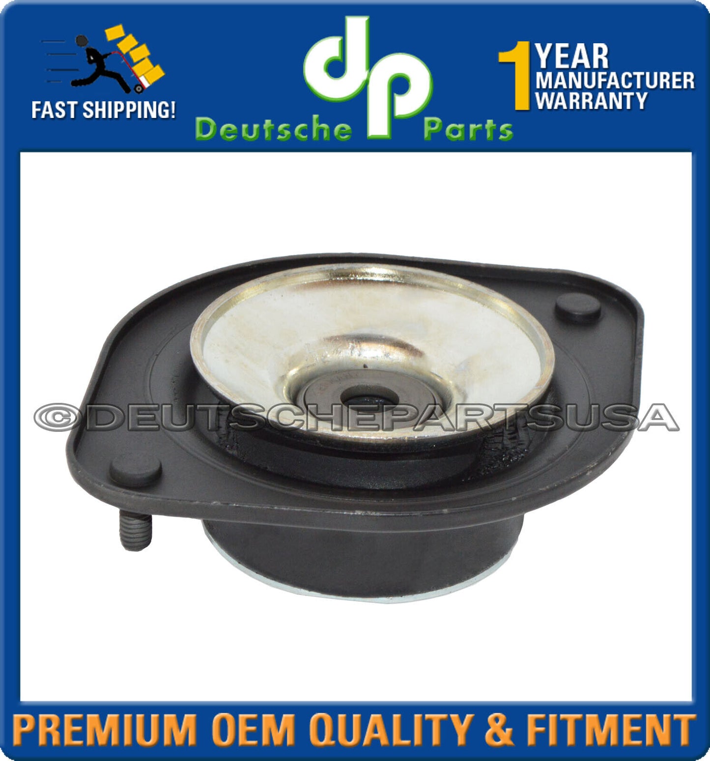 For VW Cabriolet Jetta Rabbit Upper Suspension Strut Mount L+R 171412329A Set 2