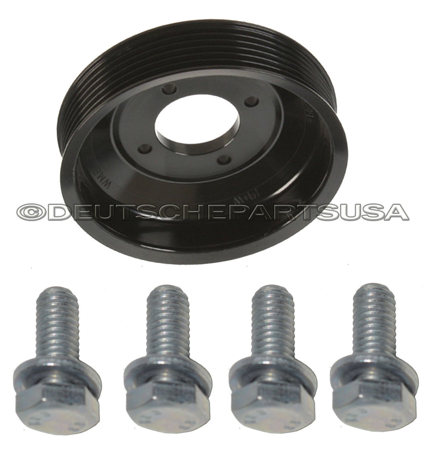 ALUMINUM WATER PUMP PULLEY + BOLTS 11511730554 HEAVY DUTY UPGRADE BMW E36 SET 5